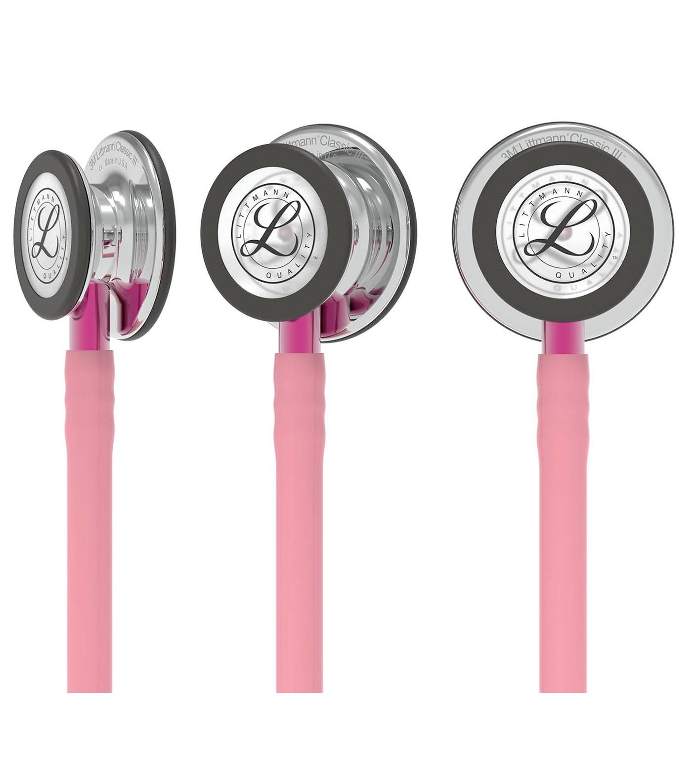 گوشی پزشکی لیتمن کلاس 3 صورتی آینه ای 5962