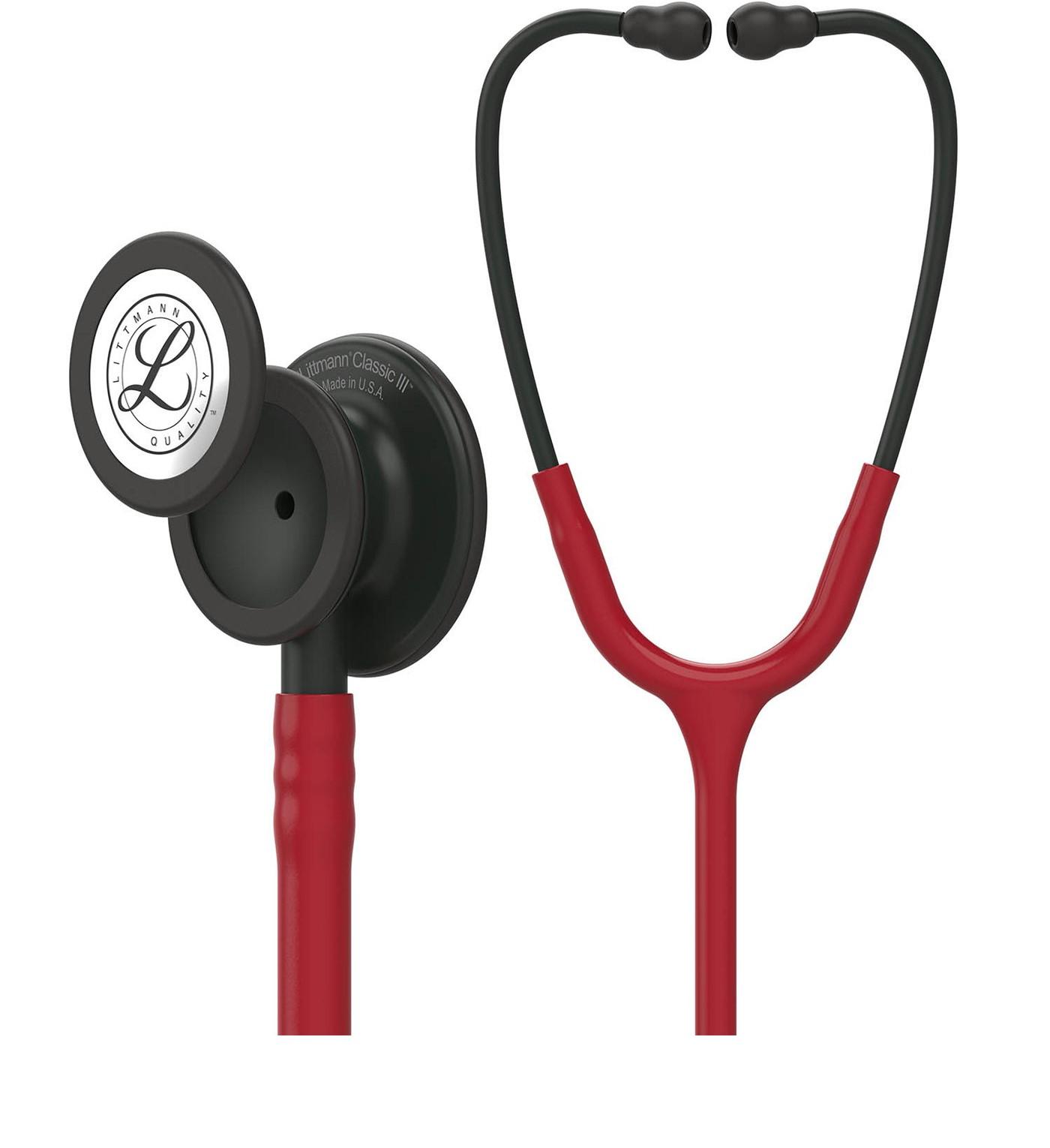 گوشی پزشکی لیتمن کلاس 3 زرشکی مشکی 5868