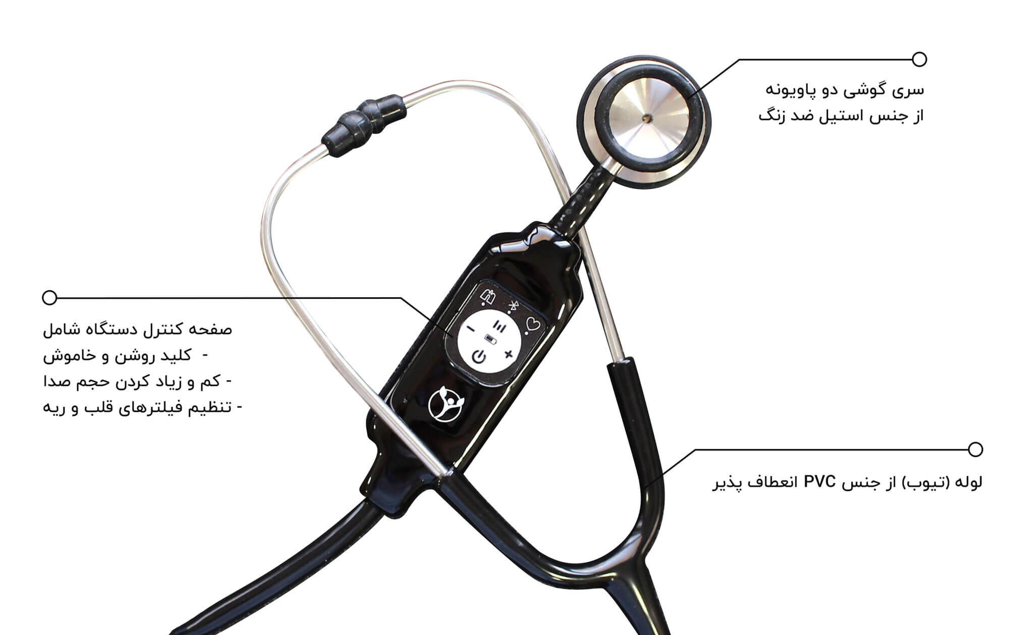 گوشی پزشکی دیجیتال نبض مدل NS1-Classic