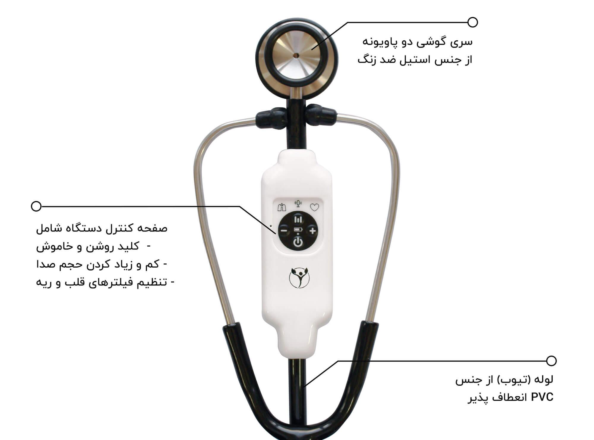گوشی پزشکی دیجیتال نبض مدل NS1-Classic