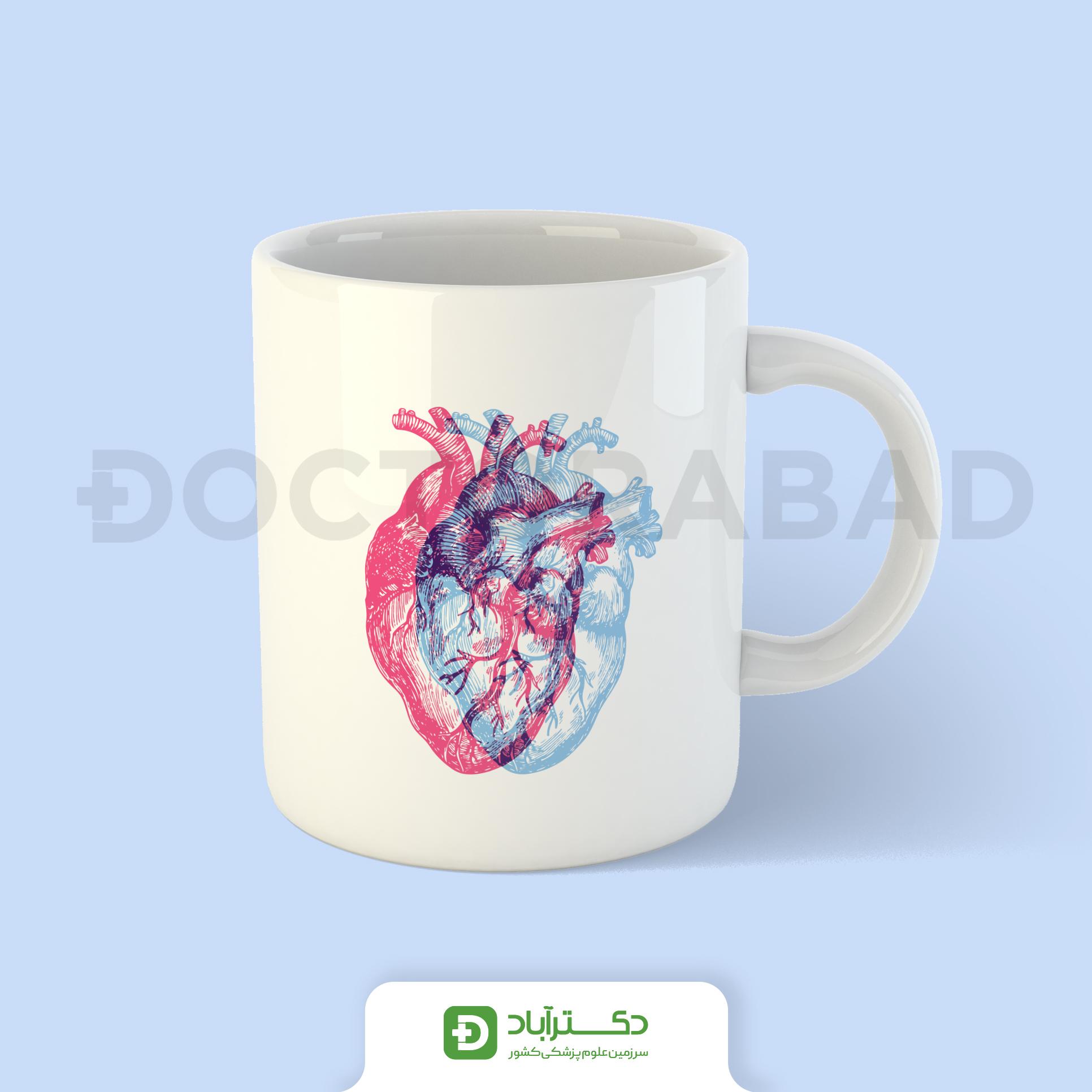 ماگ طرح قلب
