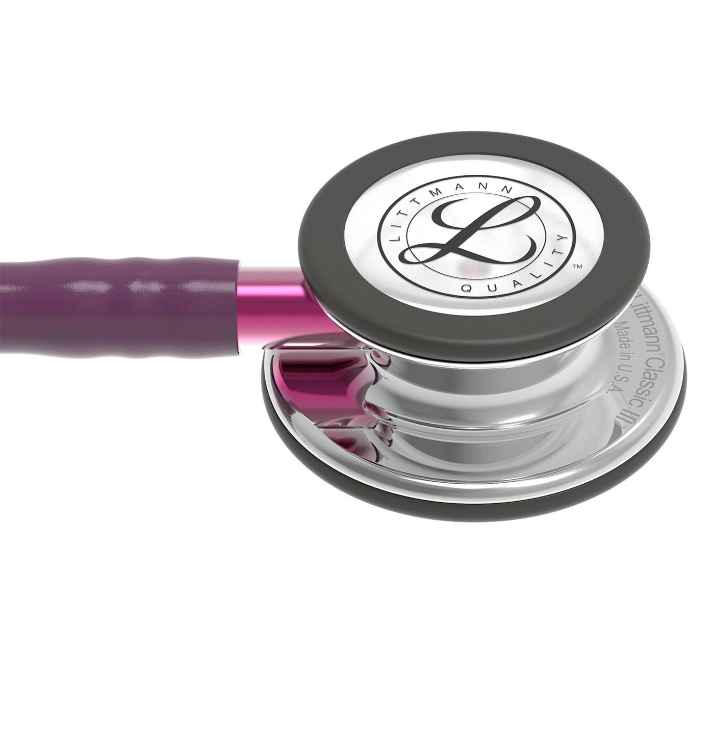 گوشی پزشکی لیتمن کلاس 3 بادمجانی آینه ای 5960