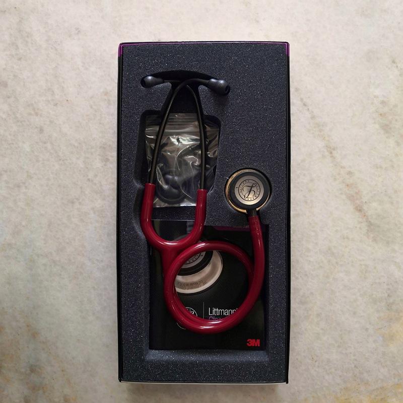 گوشی پزشکی لیتمن کلاس 3 زرشکی شامپاینی 5864