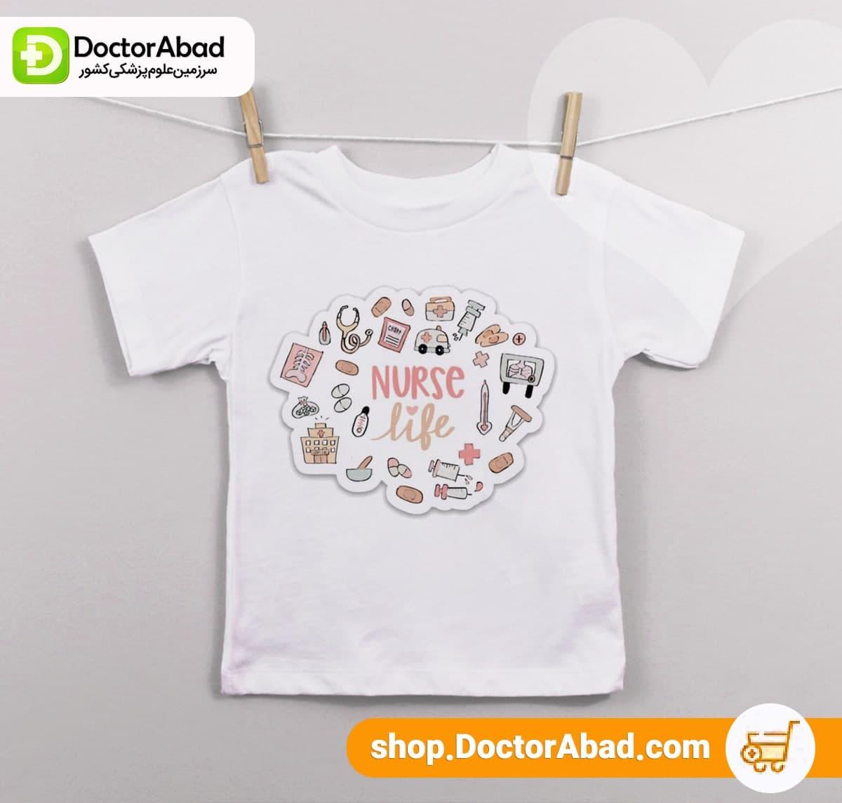 نیم تنه زنانه طرح  nurse life