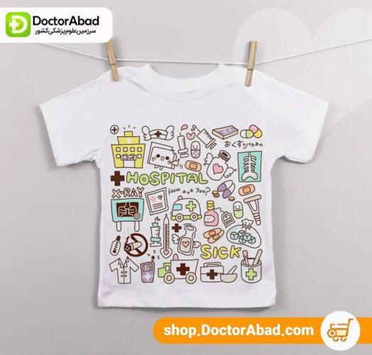 نیم تنه زنانه طرح hospital