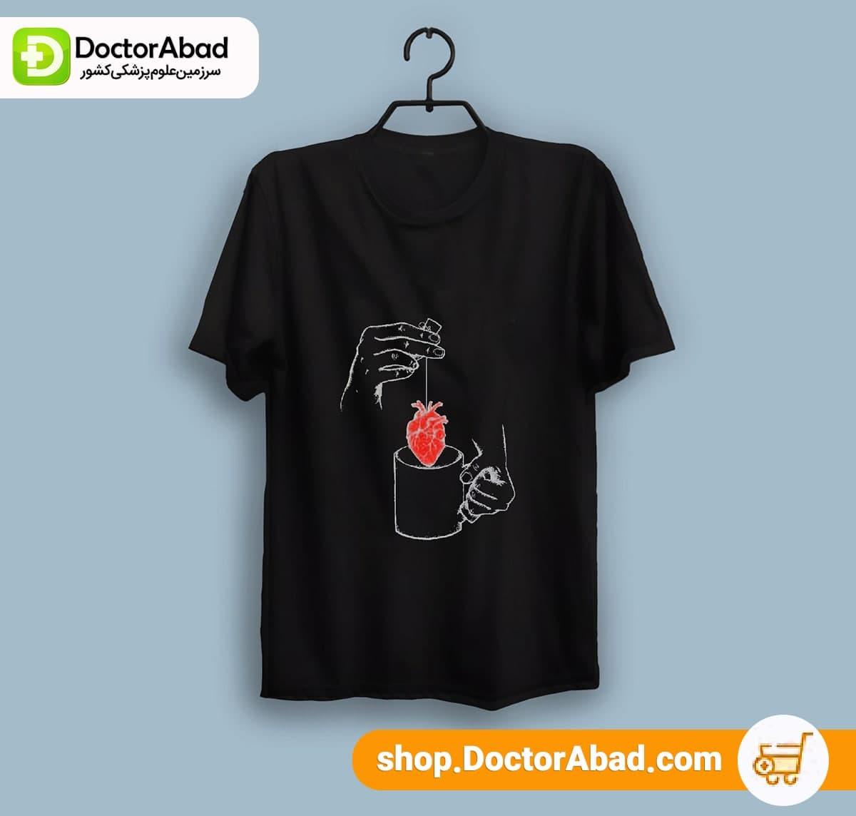 تیشرت مردانه طرح heart bag