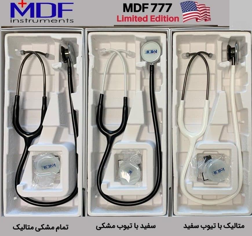 گوشی پزشکی mdf 777 Limited Edition فول مشکی متالیک