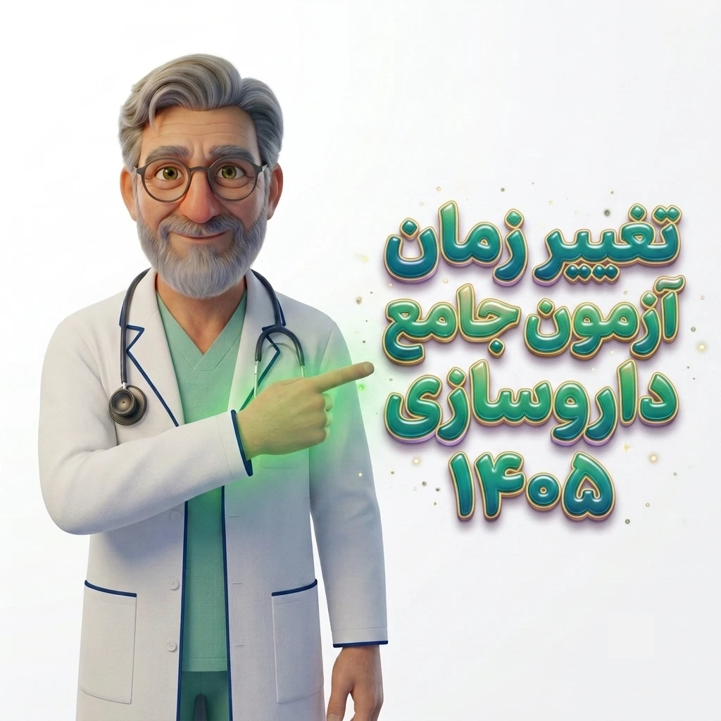 تغییر زمان برگزاری آزمون جامع داروسازی ۱۴۰۵؛ جزئیات تعویق و فرصت جدید دفاع | دکترمگ دکترآباد