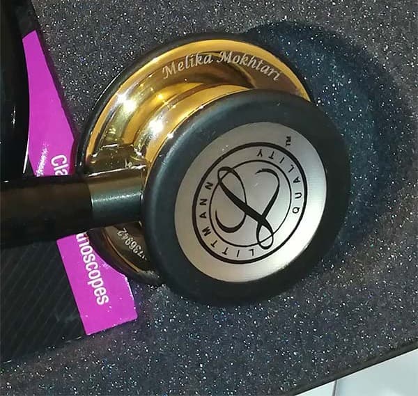 گوشی پزشکی لیتمن کلاس 3 مشکی شامپاینی 5861