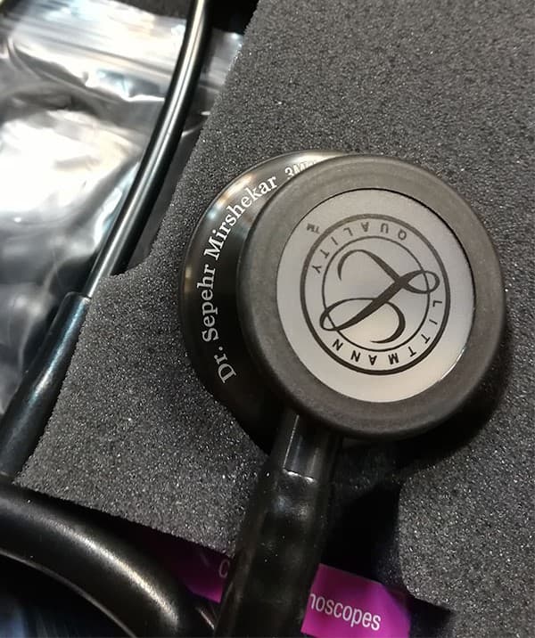 گوشی پزشکی لیتمن کلاس 3 مشکی دودی 5811