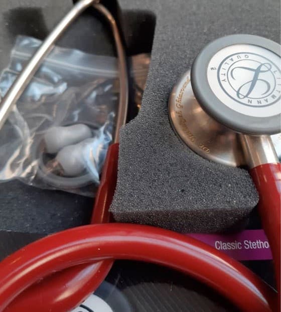 گوشی پزشکی لیتمن کلاس 3 زرشکی 5627