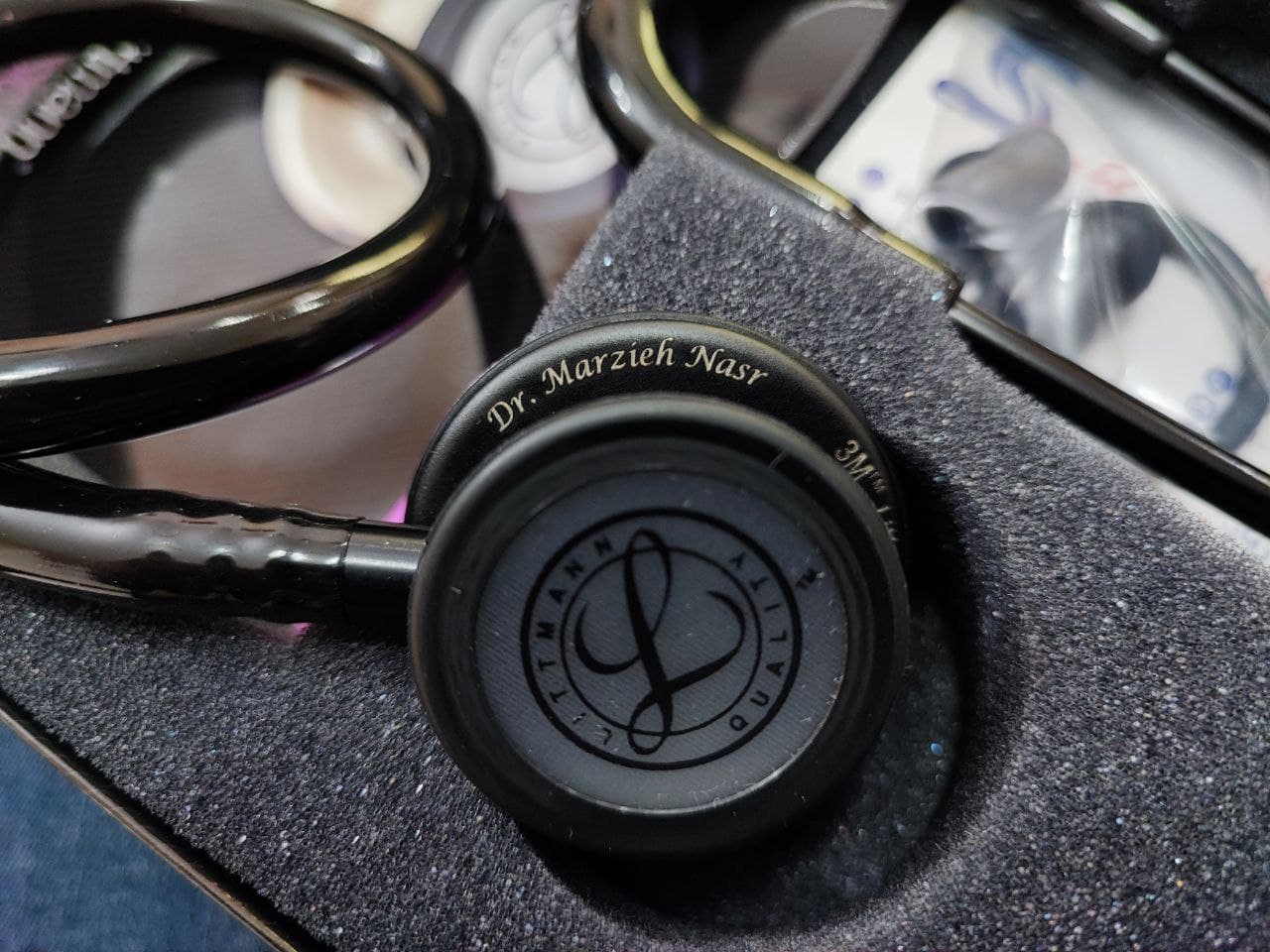 گوشی پزشکی لیتمن کلاس 3 زرشکی شامپاینی 5864