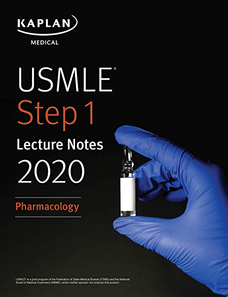 Kaplan USMLE Step 1 pharmacology 2020